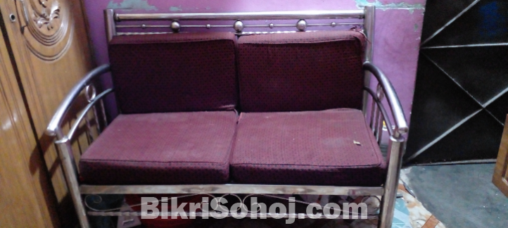 Stainless steel Sofa 2 seats